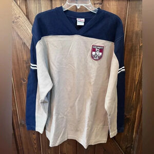 MensDisney Store Grumpy Patch Logo Long Sleeve V Neck Soft Pullover Sweatshirt M